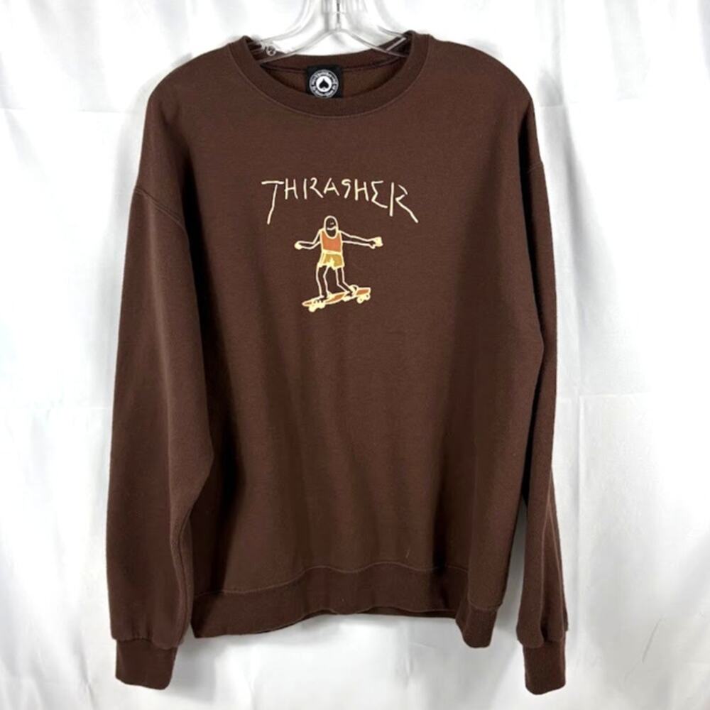 Thrasher Gonz Logo L Sweatshirt Skate Skating